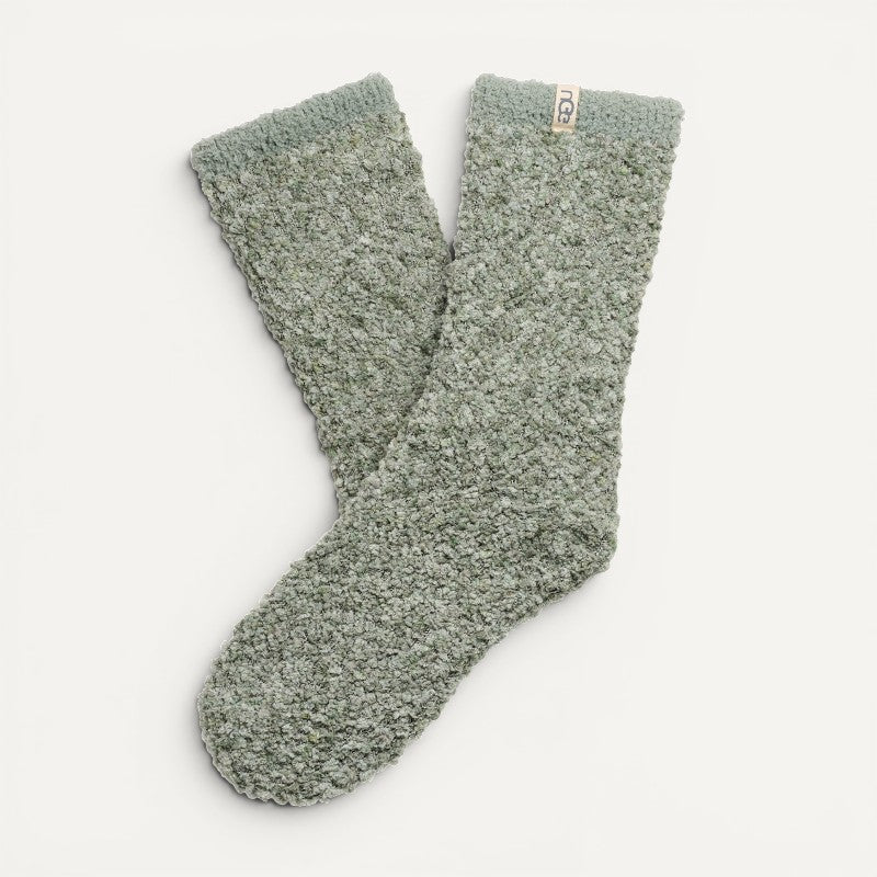 Cozy Chenille Crew Grey Mist