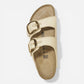 Arizona Big Buckle Raffia Textured/Leather Narrow