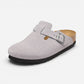 Boston Lavender Sky Suede Leather Narrow