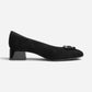 Gale Black Kid Suede