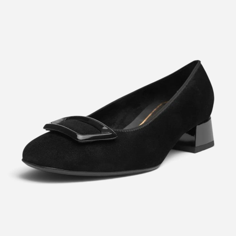 Gale Black Kid Suede