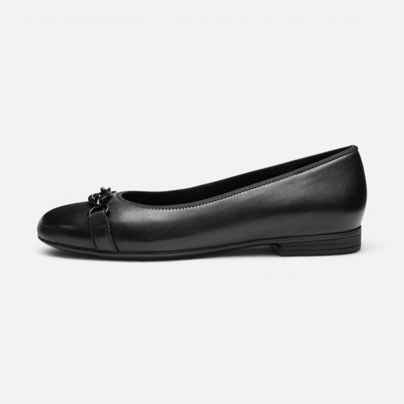 Siene Black Calf Leather