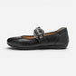 Begonia Black Calf Leather