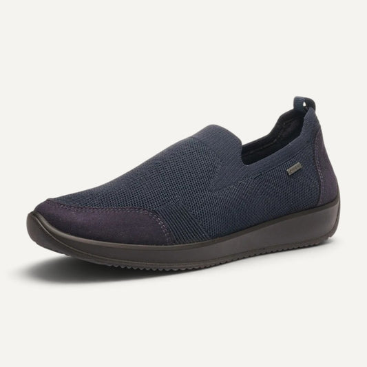 Lilith 2 Navy Hydro-Wovenstretch/Suede