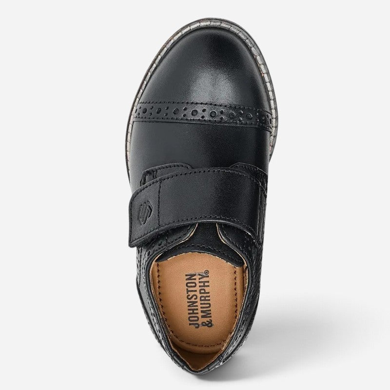 Little Kid's Conard Cap Toe Black Full Grain Leather