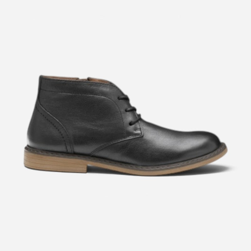 Big Kid Calder Chukka Black Full Grain