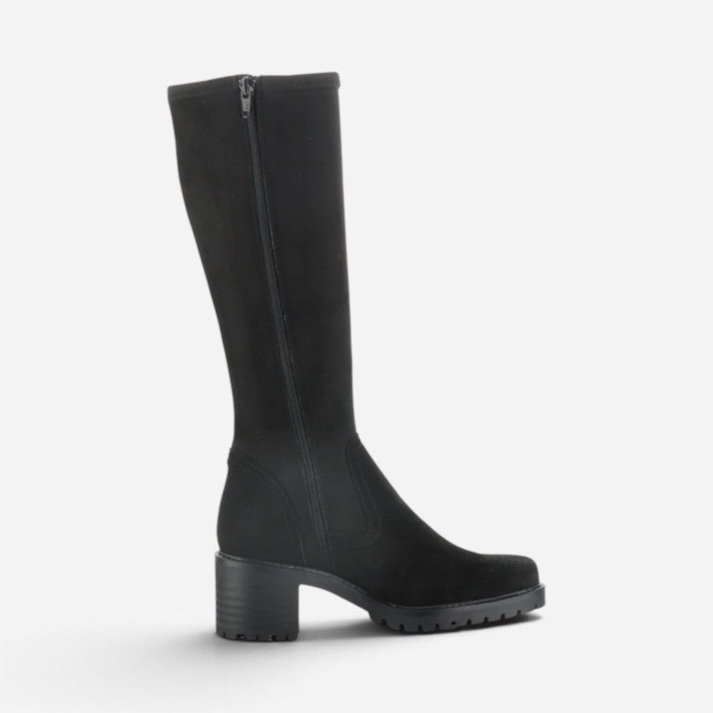 Isen Waterproof Black Suede