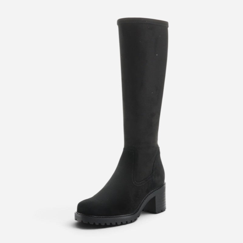 Isen Waterproof Black Suede
