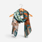 Lightweight Sweeping Branches Scarf Teal