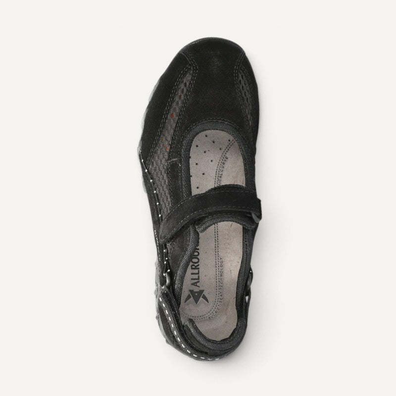 Niro Black Suede Mesh