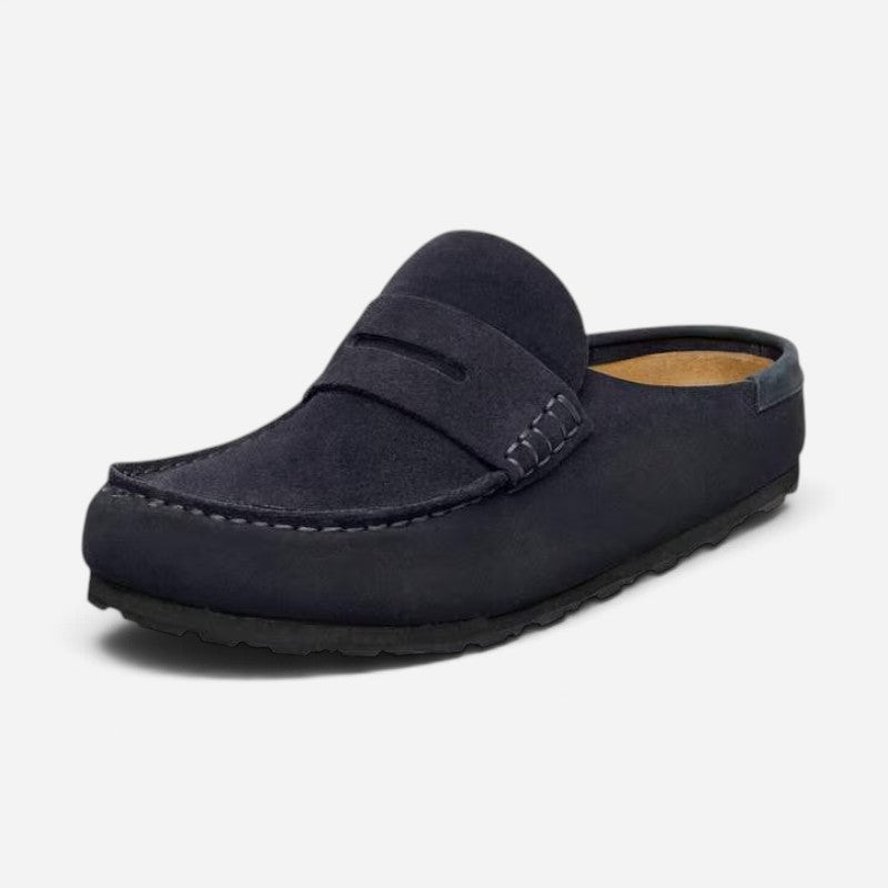 Naples Men's Navy Suede Regular