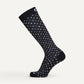 Wellness Compression Over The Calf Black Polka Dots