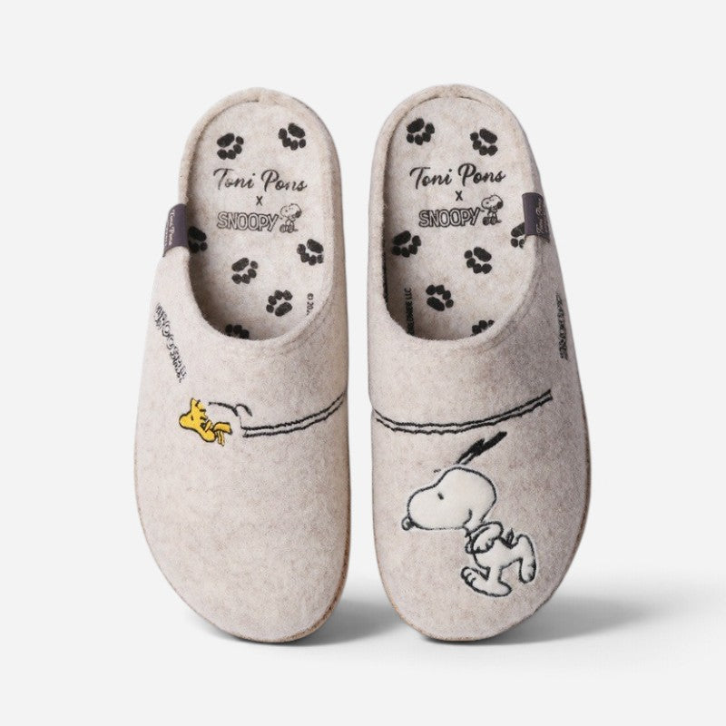 Snoopy Slipper Ecru Whoosh