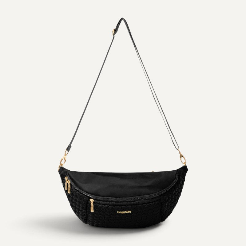 Stanton Woven Crossbody Black