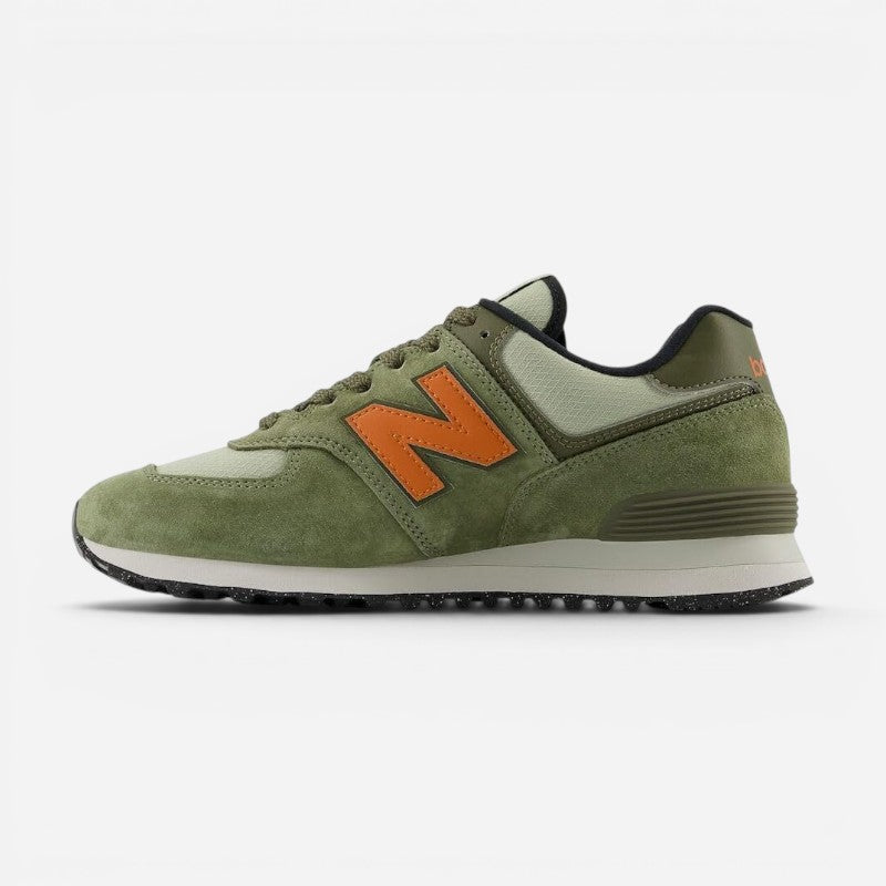 Unisex 574 V2 Dark Olivine/Infield Clay/Black
