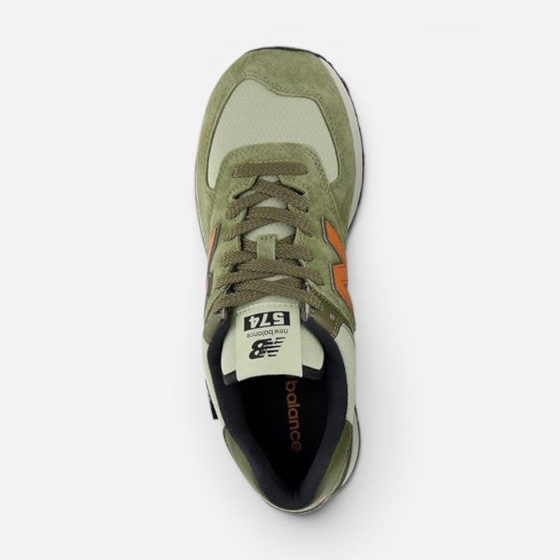 Unisex 574 V2 Dark Olivine/Infield Clay/Black
