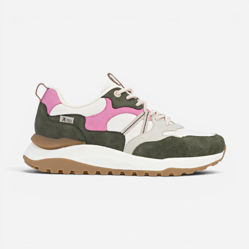 Akilah 01 Olive/Crema/Pink