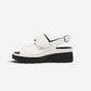Wilminton 1349W White Nappa/Black Patent Trim