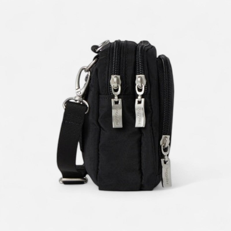 Trifecta RFID Wallet Crossbody Black