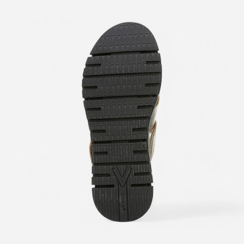 Uptown Sunset Gunmetal metallic Leather