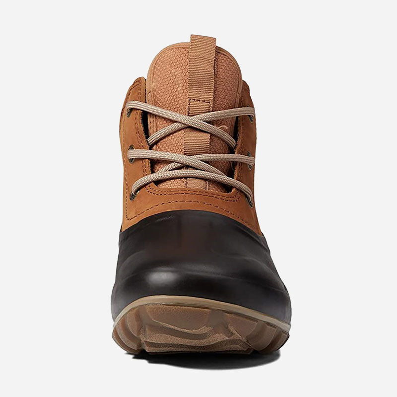 Classic Casual Lace Leather Cognac Multi