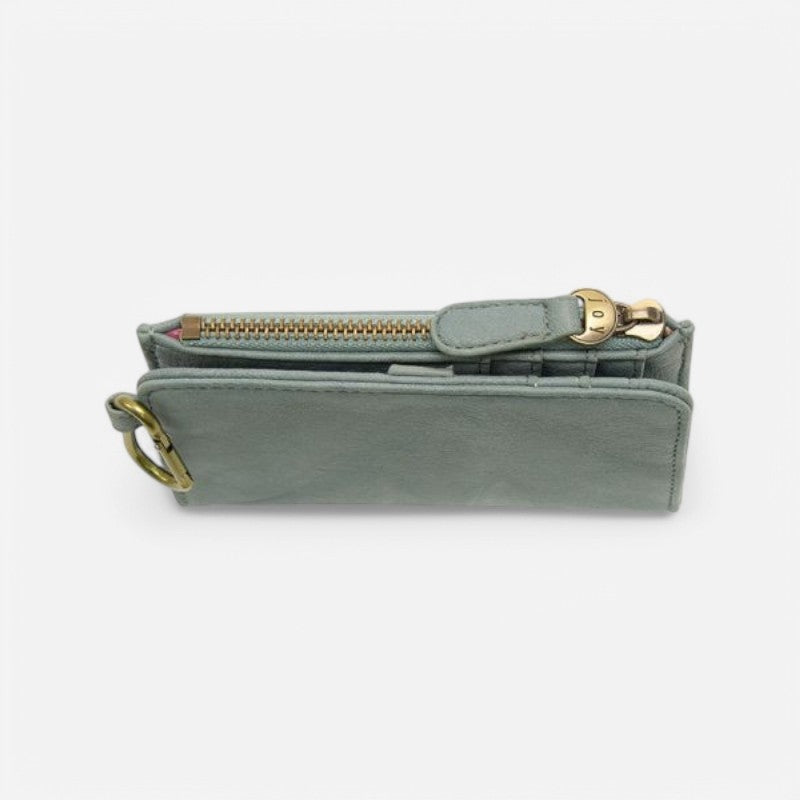 Bobbie Bifold Wallet With Carabiner Light Denim