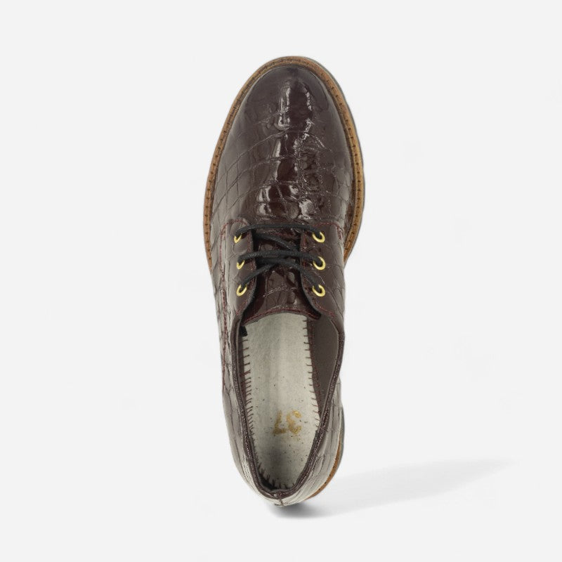 Women's Zoe 01 Croco Bordo