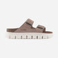 Arizona Chunky Warm Sand Suede Leather Narrow