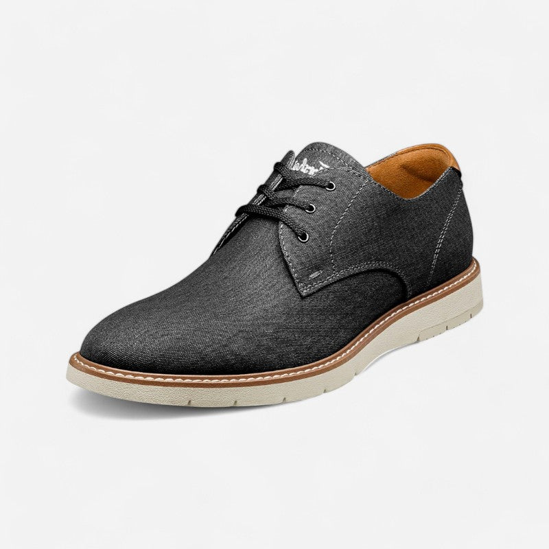 Vibe Canvas Plain Toe Oxford Black