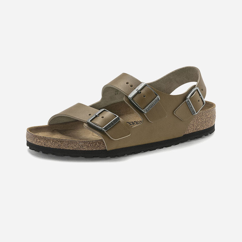 Milano Men's Super Grip Khaki Leather Regular