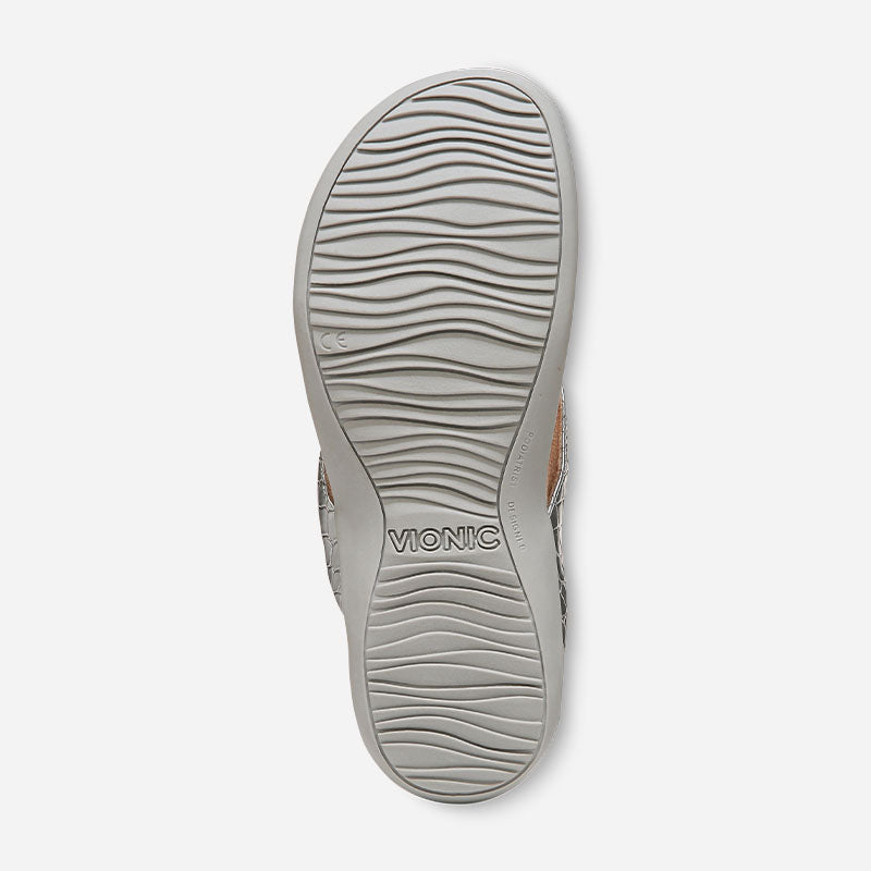 Bella Silver metallic Croc