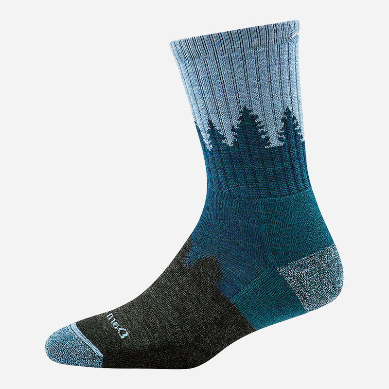 Treeline Micro Crew Midweight With Cushion Light Denim