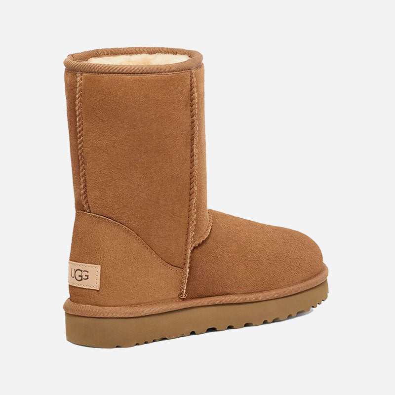 Men's Classic Short Sheepskin Boots Black