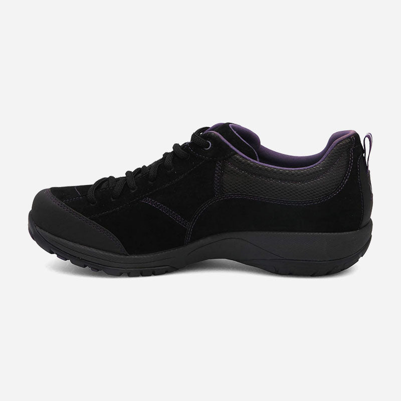 Paisley Waterproof Black Suede