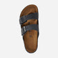 Arizona Men's Black Rugged Oiled Leather Regular