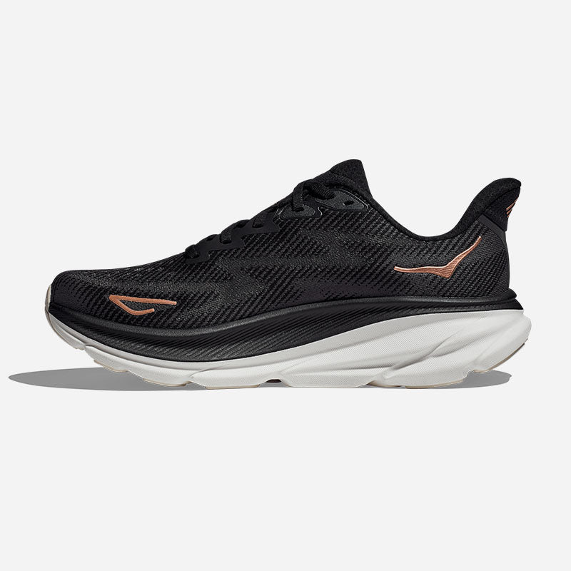 Women's Clifton 9 Black / Rose Gold Width B