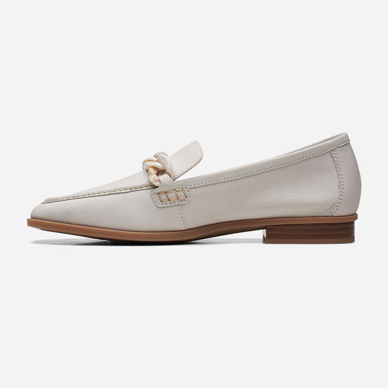 Sarafyna Iris White Leather