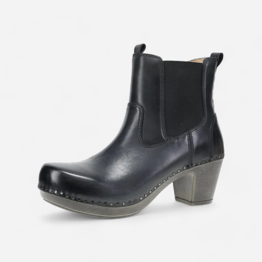 Shayna Black Burnished Calf