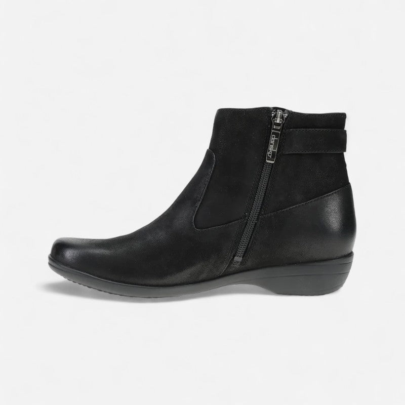 Fergie Black Burnished Suede