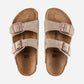 Arizona Kid's Taupe Suede Leather Narrow