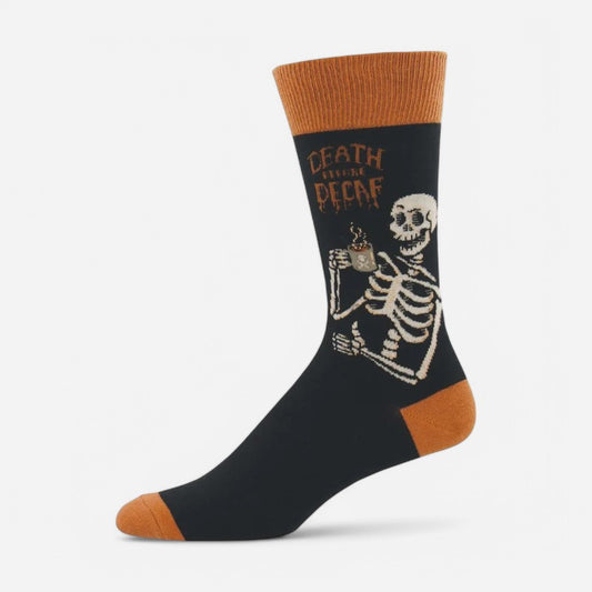 Men's Death Before Decaf Black