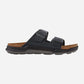 Arizona Men's Black Rugged Oiled Leather Regular