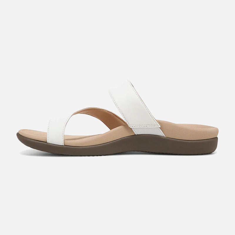 Morgan White Leather