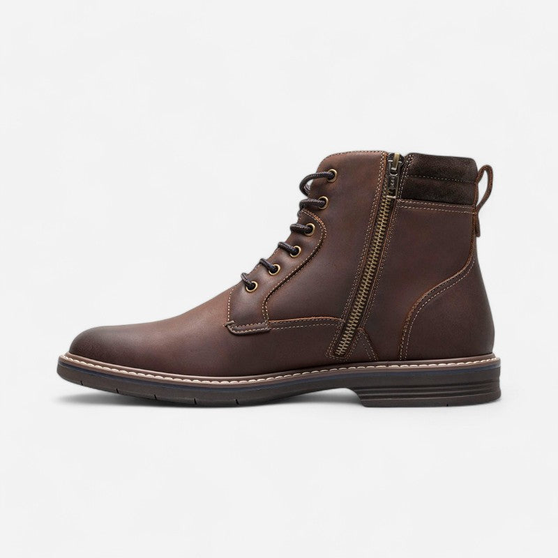 Men's Norwalk Plain Toe Lace Up Boot Brown