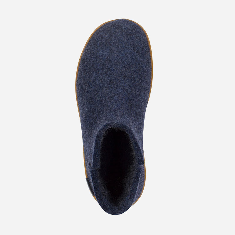 Low Boot Grey Rubber