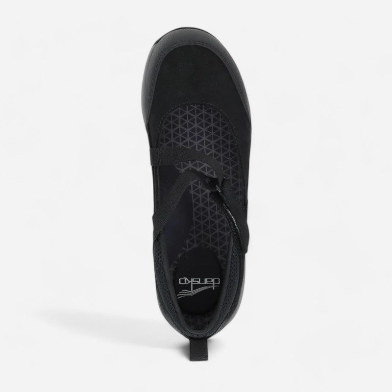 Primrose Black Burnished Suede