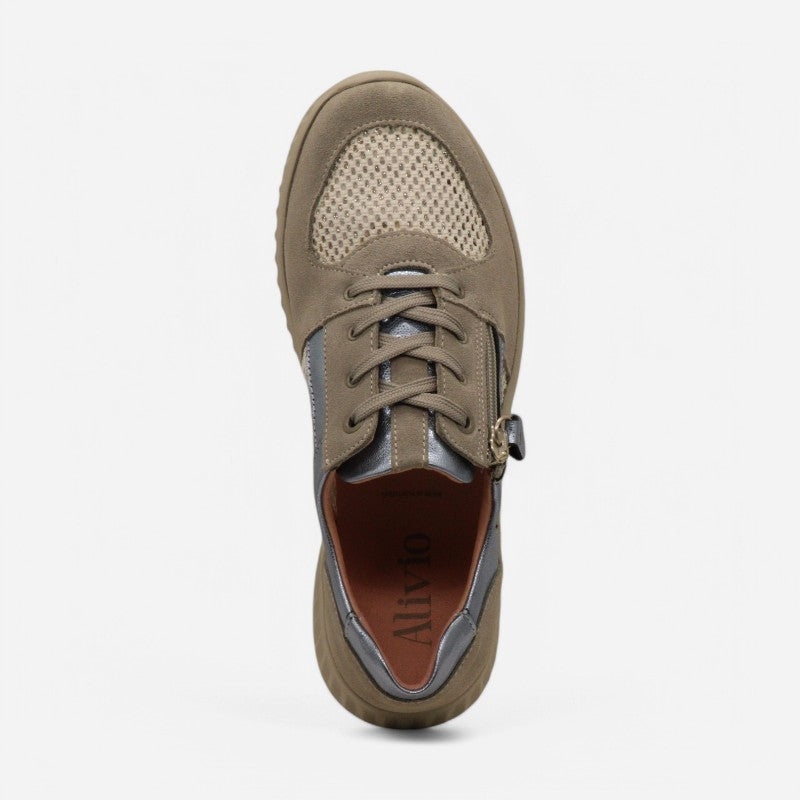 Bilbao Zip Sneaker Grey/Blue
