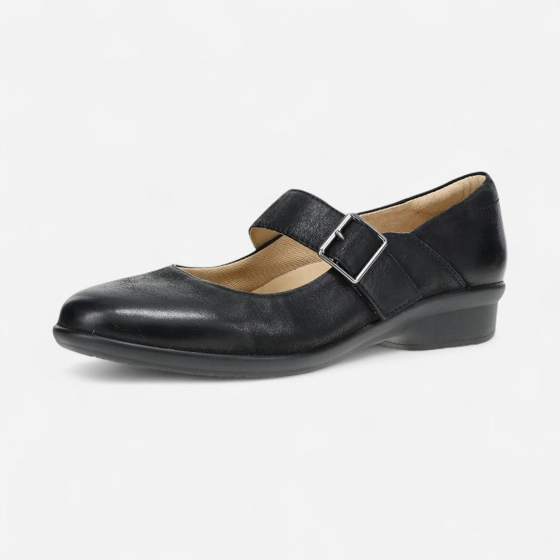 Collette Burnished Nubuck Black