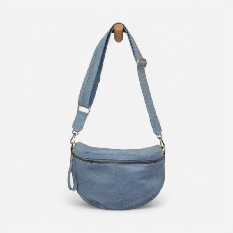 Laura Contrast Strap Sling/Belt Bag Chambray