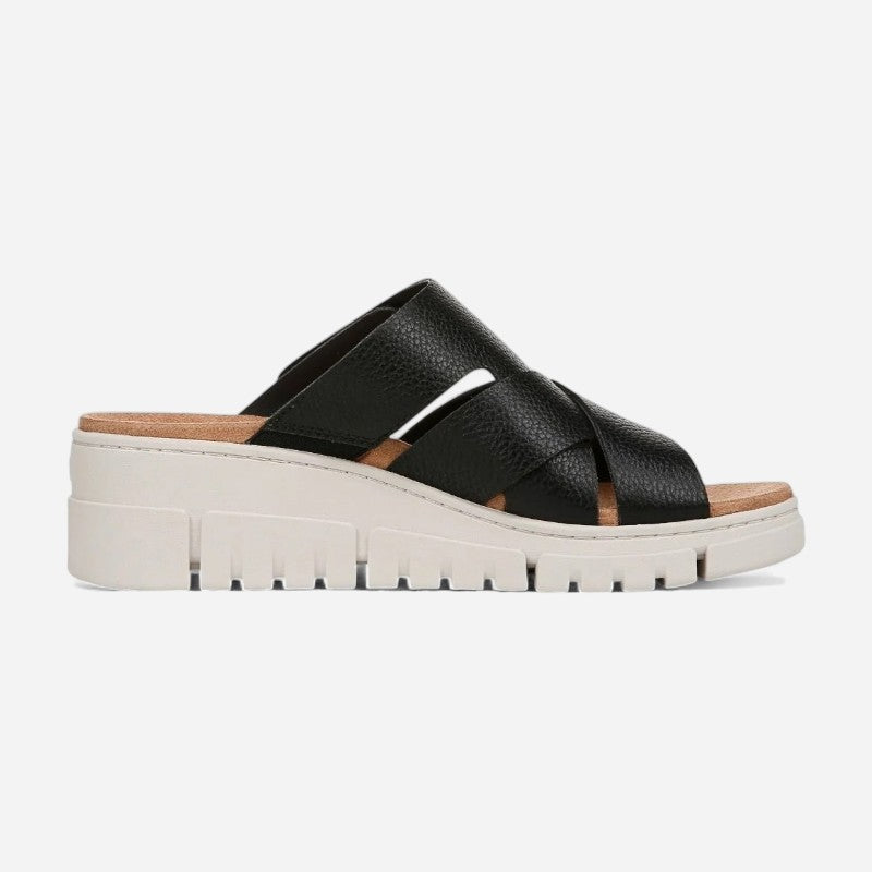 Uptown Sunset Black Veg Leather